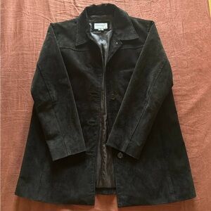 Vintage Black Suede Coat/Blazer Size M